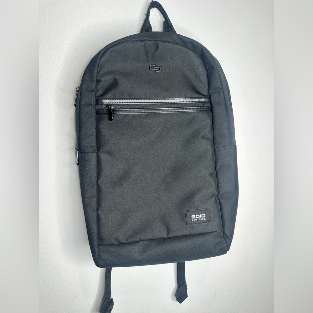Solo New York Black laptop Backpack. MWT.